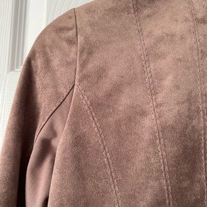 BCBG Brown Suede Jacket